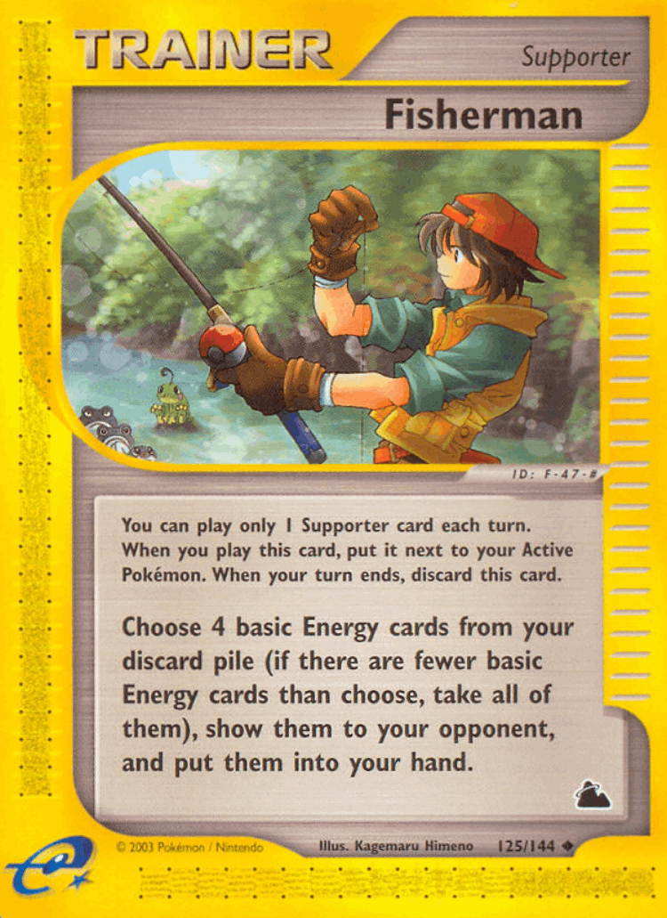 Fisherman #125 from Skyridge - Uncommon - Illustrated by Kagemaru Himeno