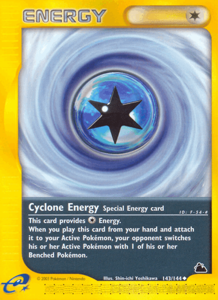 Cyclone Energy #143 from Skyridge - Uncommon - Illustrated by Shin-ichi Yoshikawa