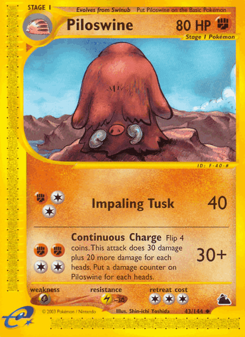 Piloswine 43, Skyridge