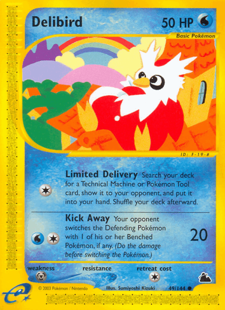 Delibird #49 from Skyridge - Common - Illustrated by Sumiyoshi Kizuki