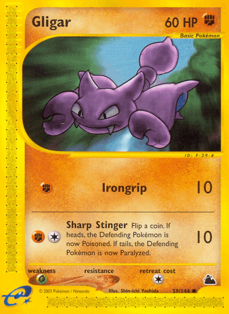 Gligar #59 from Skyridge - Common - Illustrated by Shin-ichi Yoshida