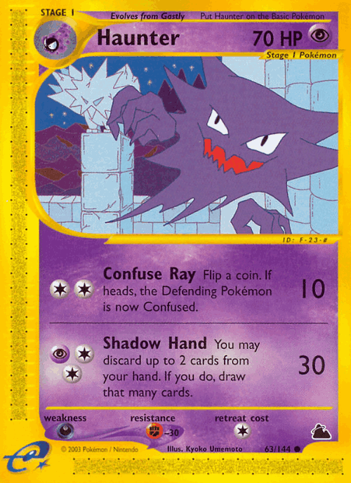 Haunter #63 from Skyridge - Common - Illustrated by Kyoko Umemoto