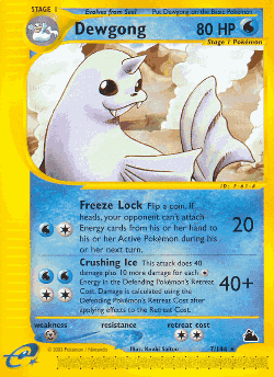 Dewgong Pokémon TCG card art