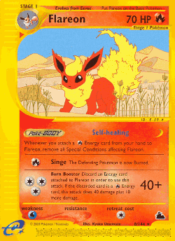 Flareon Pokémon TCG card art