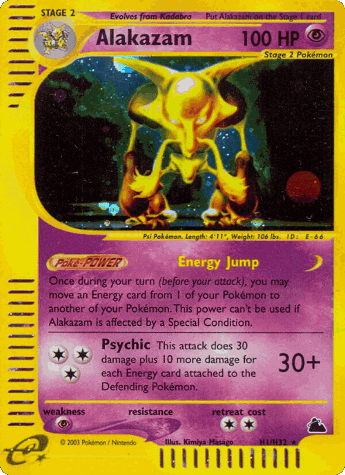 Alakazam Pokémon TCG card art