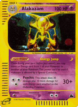 Alakazam Pokémon TCG card art