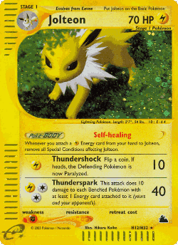 Jolteon Pokémon TCG card art