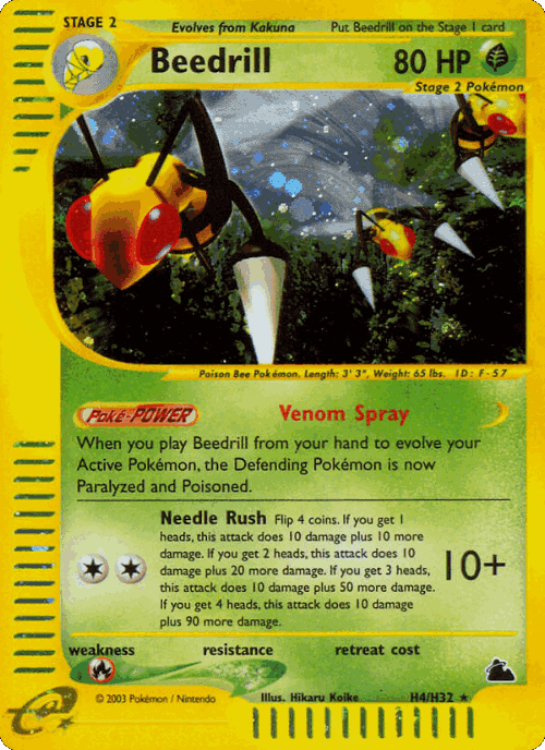 Beedrill Pokémon TCG card art