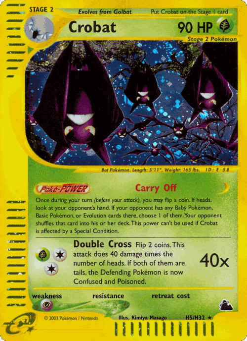 Crobat Pokémon TCG card art