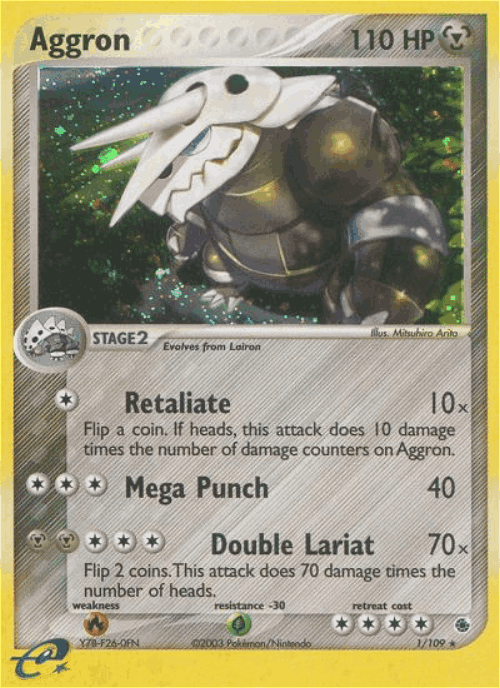 Aggron Pokémon TCG card art