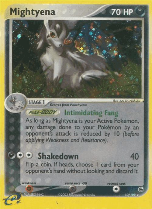 Mightyena Pokémon TCG card art