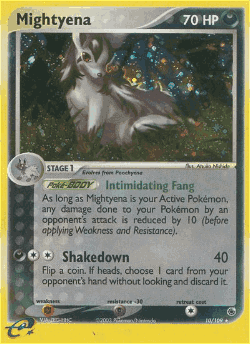 Mightyena Pokémon TCG card art