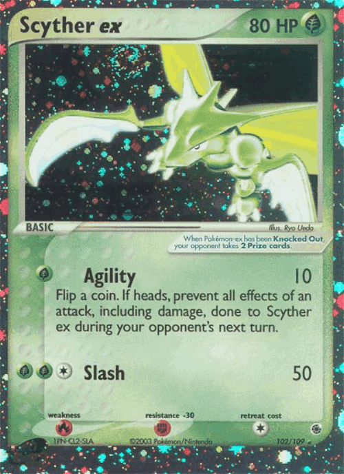 Scyther ex 102, Ruby & Sapphire