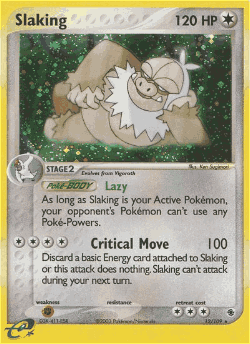 Slaking Pokémon TCG card art