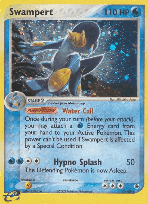 Swampert Pokémon TCG card art