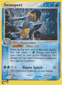 Swampert Pokémon TCG card art