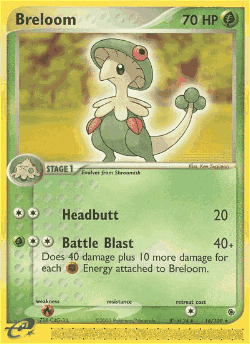 Breloom Pokémon TCG card art