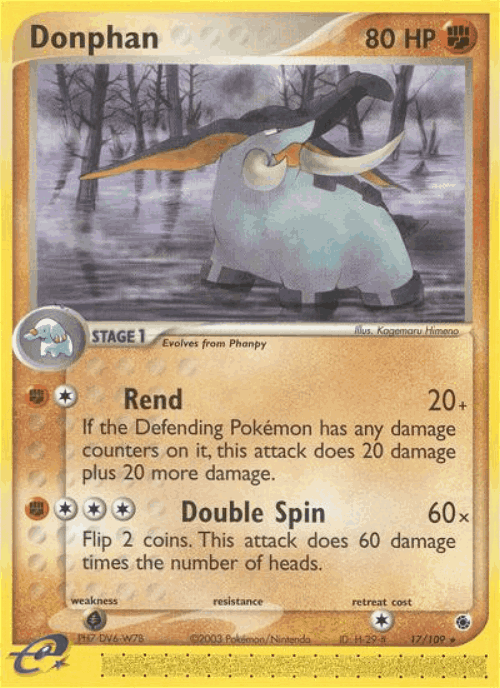 Donphan Pokémon TCG card art