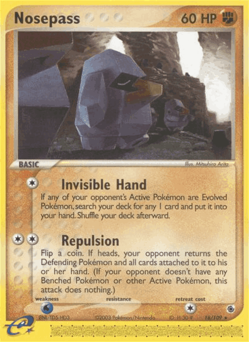 Nosepass Pokémon TCG card art