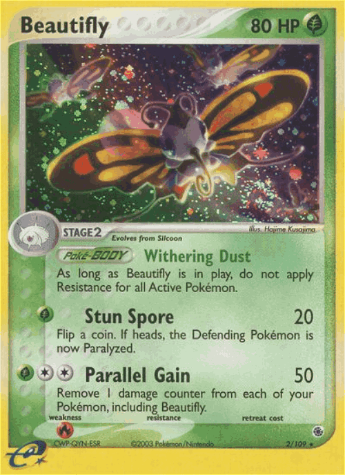 Beautifly Pokémon TCG card art