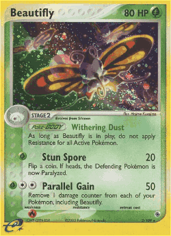 Beautifly Pokémon TCG card art