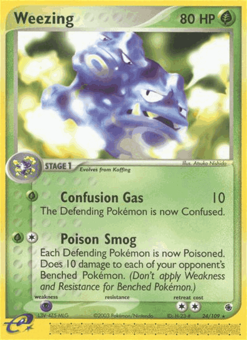 Weezing Pokémon TCG card art