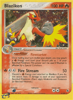 Blaziken Pokémon TCG card art