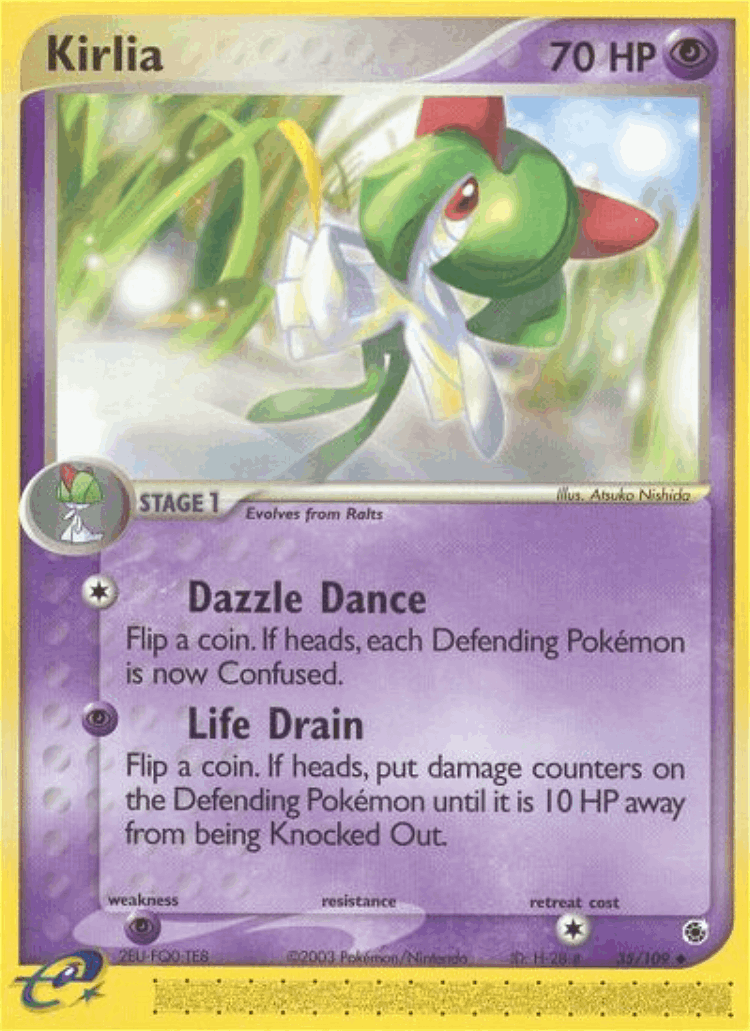Kirlia #35 from Ruby & Sapphire - Uncommon - Illustrated by Atsuko Nishida