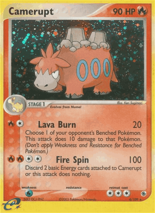 Camerupt Pokémon TCG card art