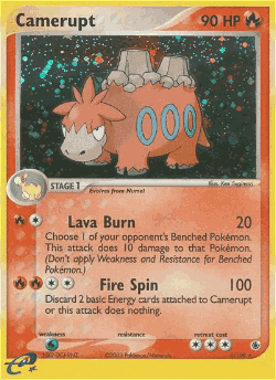 Camerupt Pokémon TCG card art