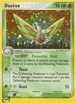Dustox Pokémon TCG card art