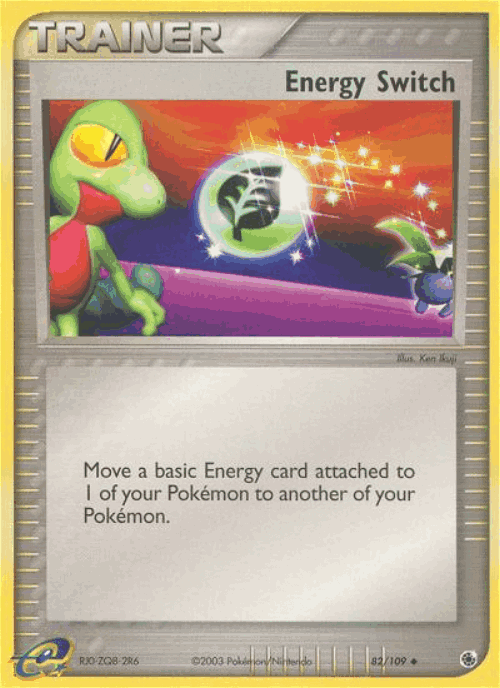 Energy Switch #82 from Ruby & Sapphire - Uncommon - Illustrated by Ken Ikuji