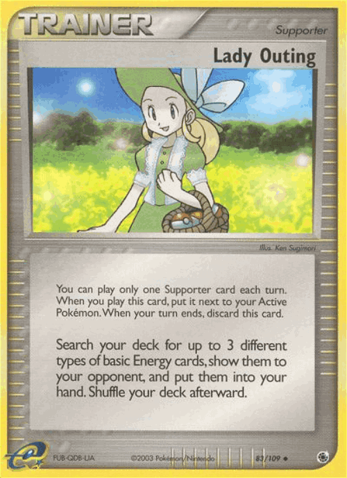 Lady Outing #83 from Ruby & Sapphire - Uncommon - Illustrated by Ken Sugimori