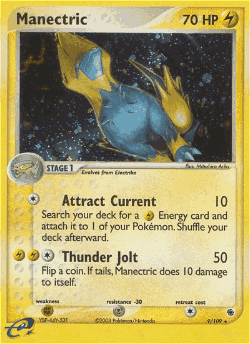 Manectric Pokémon TCG card art