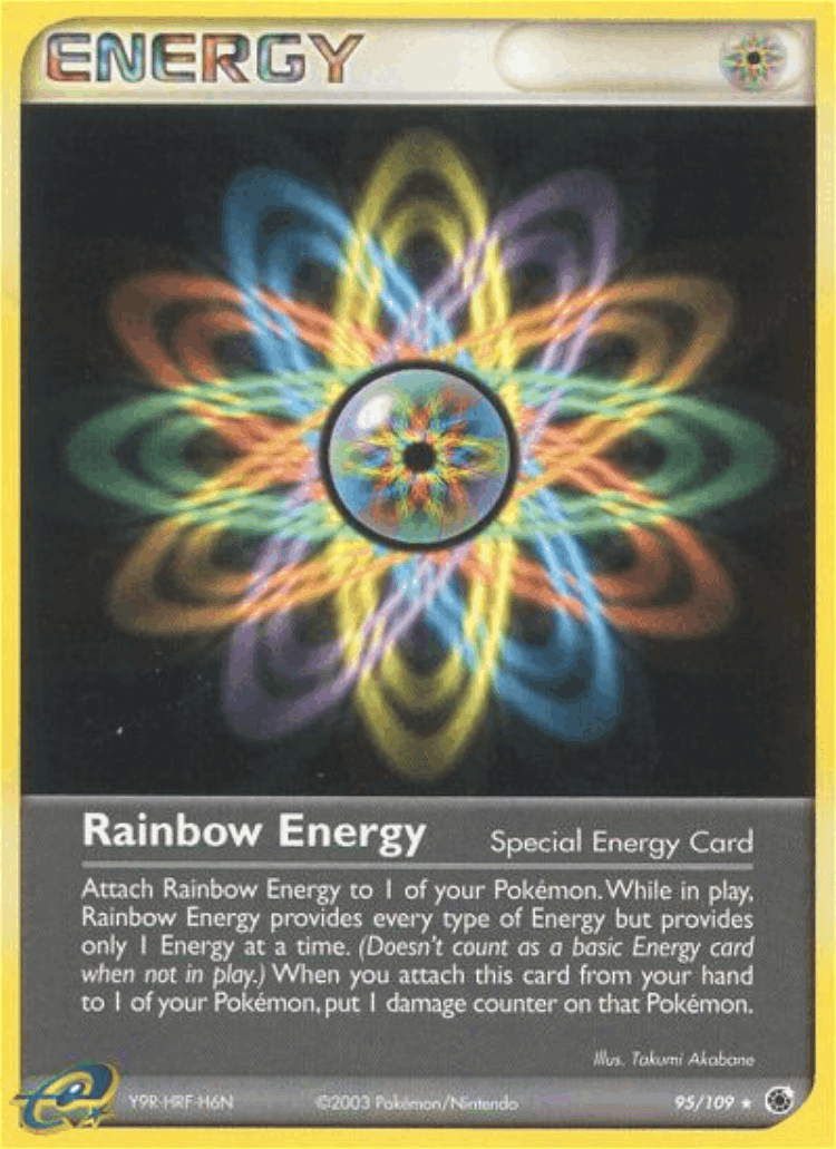 Rainbow Energy #95 from Ruby & Sapphire - Rare - Illustrated by Takumi Akabane