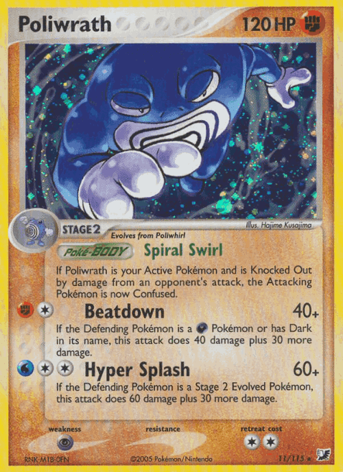 Poliwrath Unseen Forces card