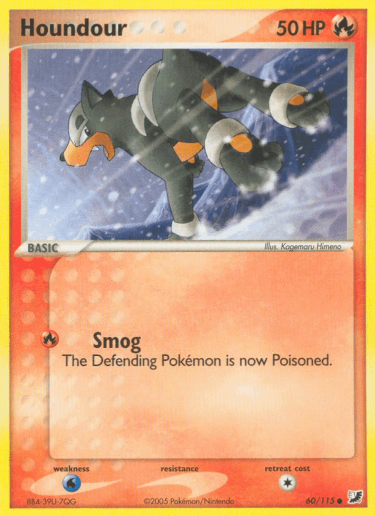 Houndour #60 from Unseen Forces - Common - Illustrated by Kagemaru Himeno