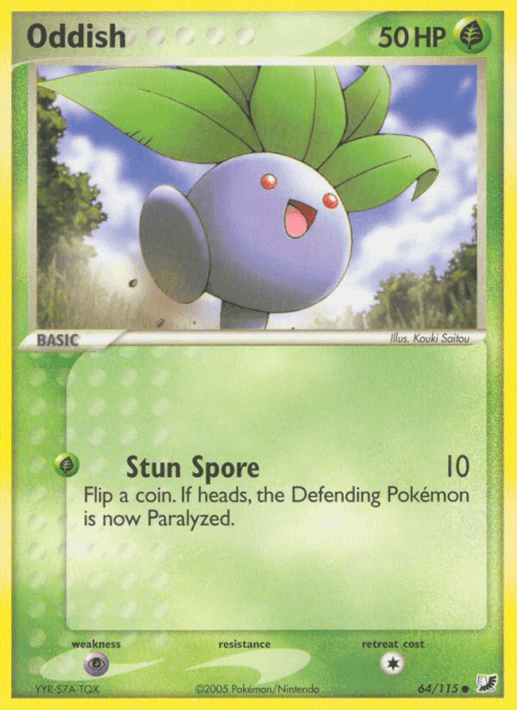 Oddish #64 from Unseen Forces - Common - Illustrated by Kouki Saitou