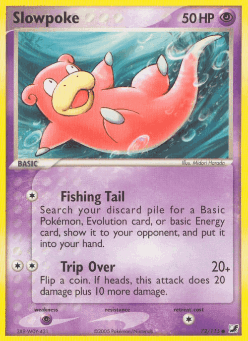 Slowpoke Unseen Forces card