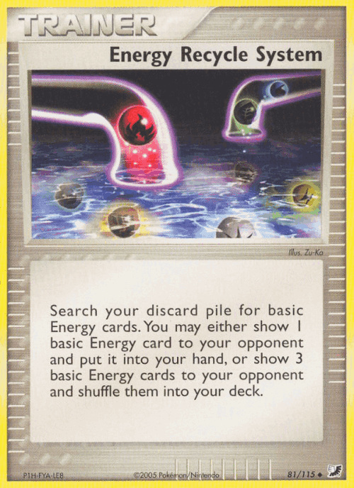 Energy Recycle System 81, Unseen Forces