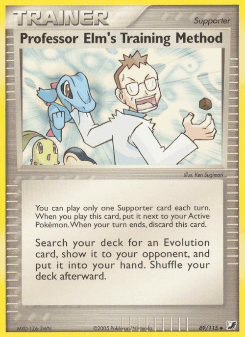 Professor Elm's Training Method Unseen Forces card
