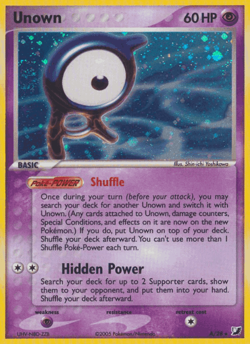 Unown Unseen Forces card