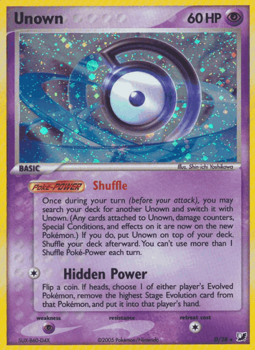 Unown Unseen Forces card
