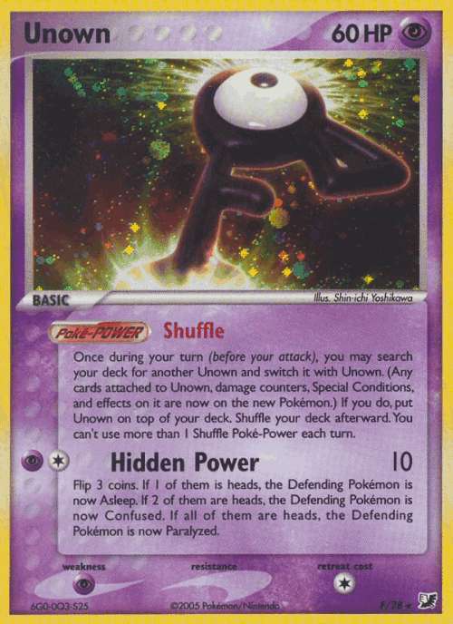 Unown Unseen Forces card