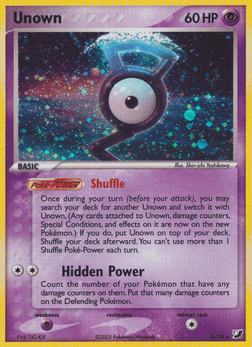 Unown Unseen Forces card