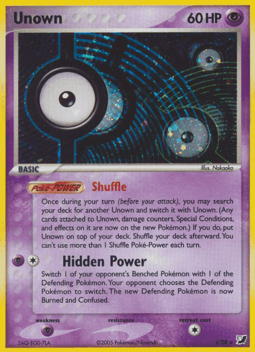 Unown Unseen Forces card