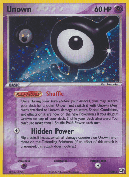 Unown Unseen Forces card