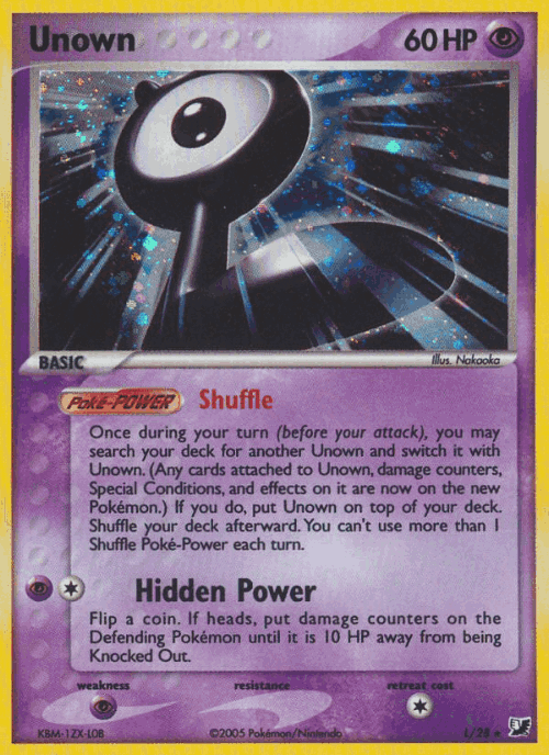 Unown Unseen Forces card