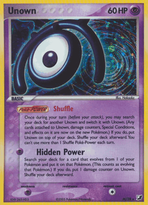 Unown Unseen Forces card
