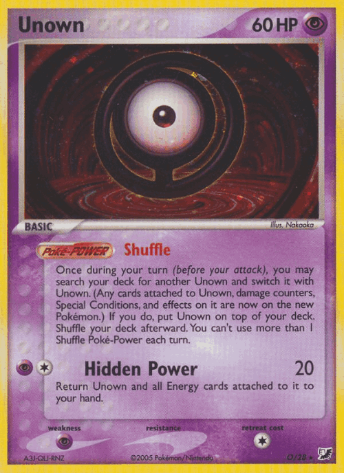 Unown Unseen Forces card